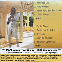 Load image into Gallery viewer, Marvin Sims - Homeless Life Autobiography

