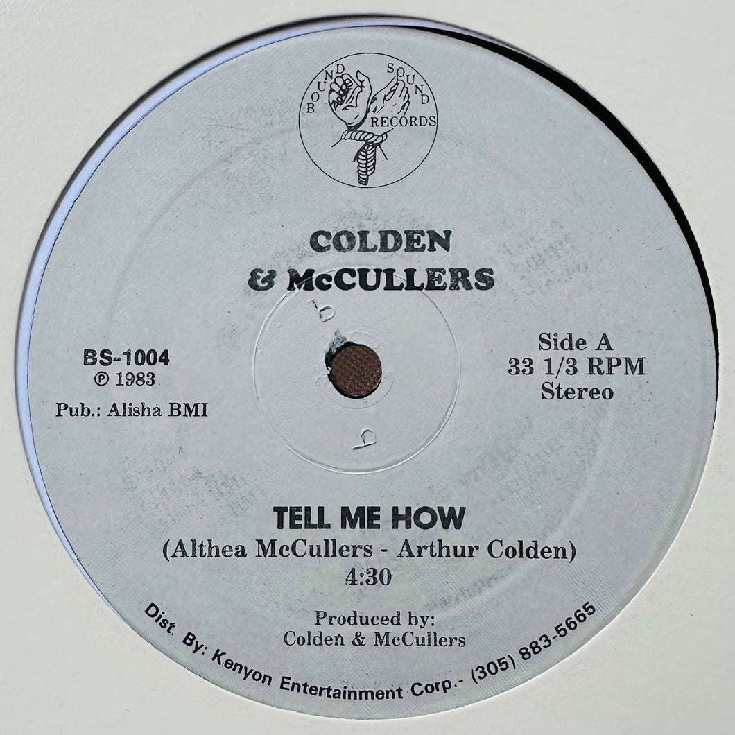 Colden & McCullers - Tell Me How / Dreams