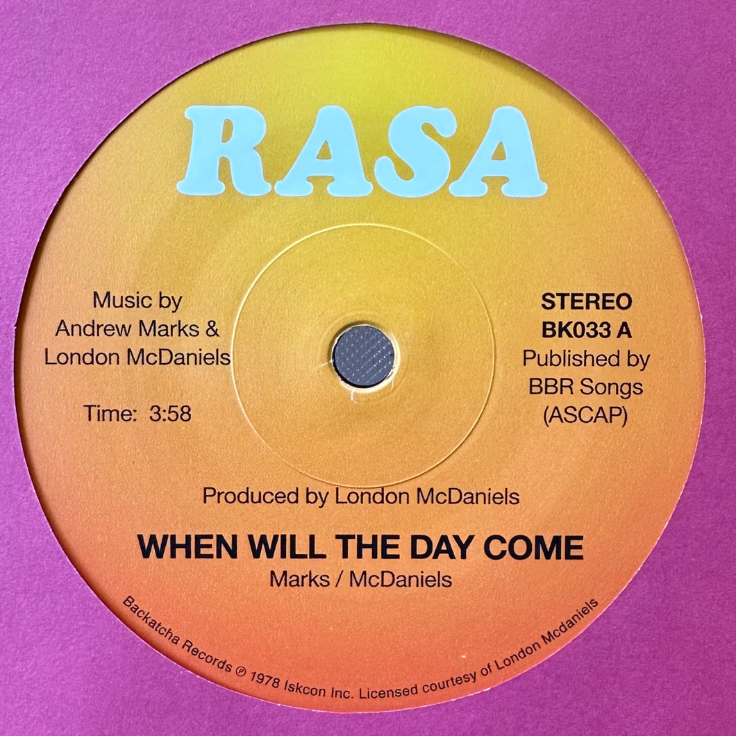 Rasa - When Will The Day Come / Questions In My Mind